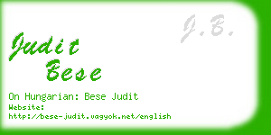 judit bese business card